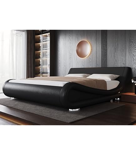 Armonia アルモニア ベッドフレーム ダブル ブラック ARMONIA ベッド ベッドフレーム ダブル 高級 フロートベッド